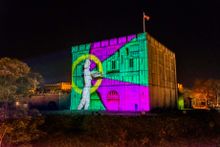  Christmas Lights Norwich Castle Projections