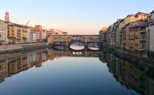 Italy - Arno River and Ponte Vecchio, Florence