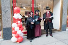 Madison Avenue carolers