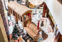 Giant Gingerbread Train by Anna Polyviou at Shangri-La Hotel, Sydney 2018