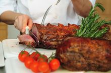 The Carving Station at the Harbourside Buffet at InterContinental Hong Kong