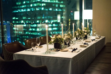 New Year's Eve table decorations at Artemis