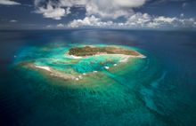 Necker Island - aerial view