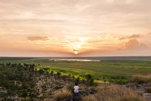 Ubirr, in Kakadu NP, has some of the youngest and the oldest land formations bumping up right next to each other – freshwater floodplains less than 2,000 years old next to Kambolgie sandstone that is 1.65billion years old – it’s so old that it was formed 