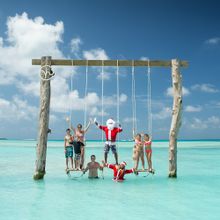 Father Christmas at Kandima Maldives.