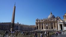 St Peter Square, Rome, Via Francigena
