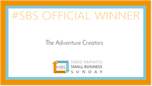 The Adventure Creators' small business award from Theo Paphitis