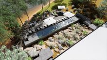 Aerial view of Mount Mulligan Lodge