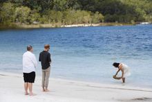 The Duke of Sussex visits Lake Mackenzie on K'gari