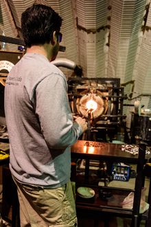 Hand-blown Glass Floats found at Great Northwest Glass Quest are made by local artists  