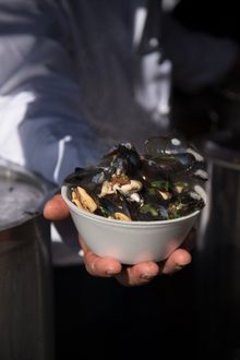 Penn Cove Mussels, the world-famous fruits of the sea. 