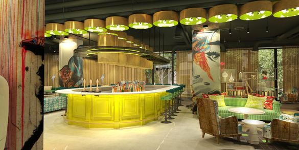 nhow London bar render