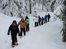 Mt. Hood Adventure's guided snowshoe tours on Oregon's Mount Hood