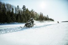 Snowmobilers have more than 14,000 miles of trails to ride in Maine.