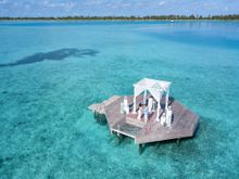 Wedding on the floating platform