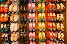 Traditional Dutch clogs in Amsterdam