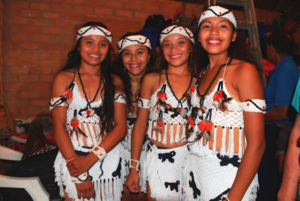    Frauen einer indigenen Bevölkerungsgruppe Guyanas. 