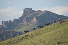 Bitterroot Working Guest Ranch, Wyoming, the property located in a remote valley in the Absaroka Mountains