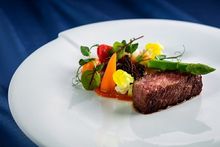 The Parisian Macao - La Chine Grilled A5 Kagoshima wagyu sirloin with morel sauce and seasonal vegetables
