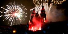 Fireworks in Santiago de Compostela