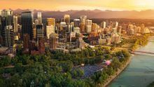 Golden Hour - Calgary Folk Festival / Bow River / Downtown