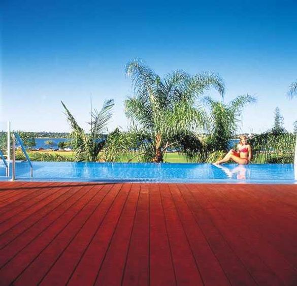 Poolside - one of the most popular views of the new Crowne Plaza Perth
