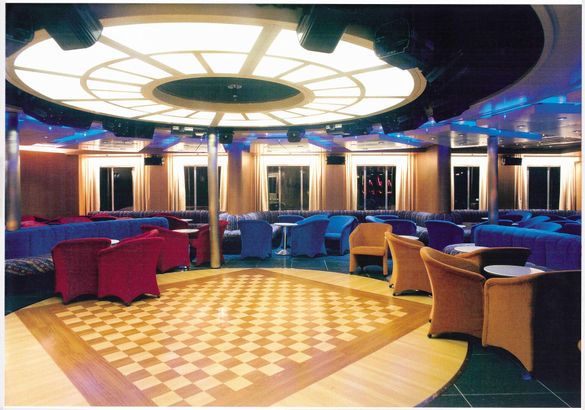 The aft lounge on board Spirit of Tasmania I and II offers a place to relax and enjoy the stunning views of Bass Strait.