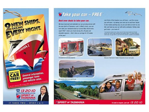 TT-Line Company Pty Ltd new general information brochure includes important information about Spirit of Tasmania I and II.