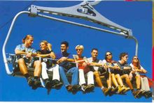 An example of an eight seater chairlift