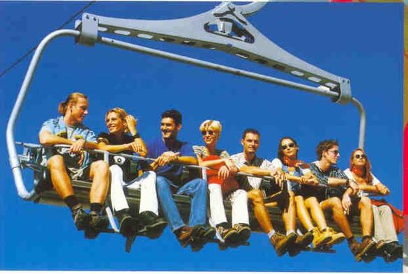 An example of an eight seater chairlift