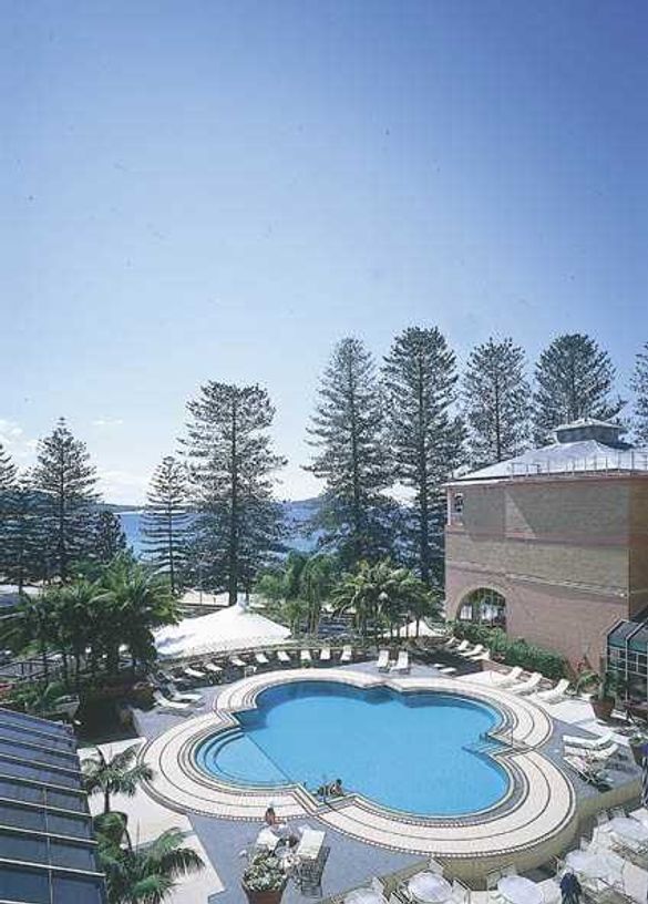 the spectacular outdoor pool with ocean views at Crowne Plaza Terrigal