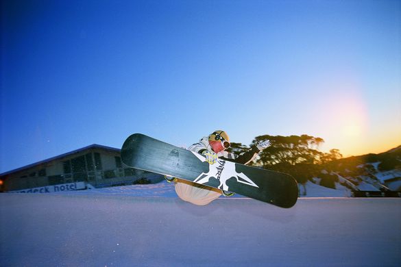 first Half Pipe of the 2003 Australian ski season