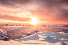 Antarctica sunrise 