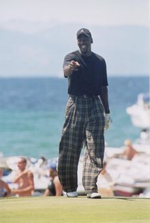 Michael Jordan is among the sports celebrities who play in the American Century Championship every year