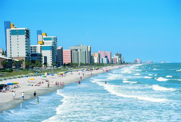 The Grand Strand stretches for 60 miles along South Carolina's coast. (Photo courtesy of Myrtle Beach Area Chamber of Commerce)
