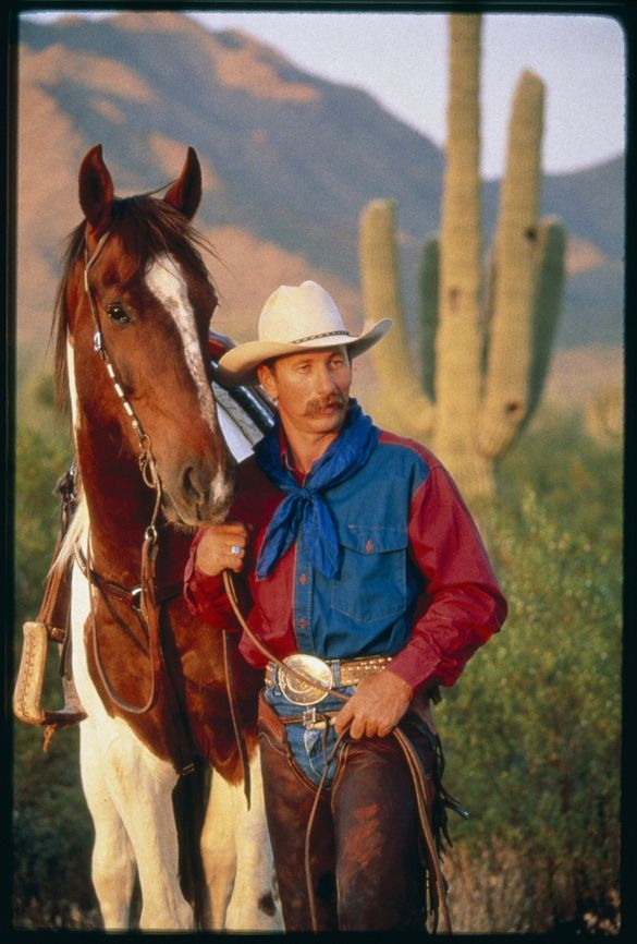 Cowboy with Horse - McDowell Mountains - Photo courtesy Scottsdale Convention & Visitors Bureau