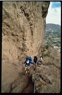 Hikers on Camelback Mountain - Photo courtesy Scottsdale Convention & Visitors Bureau