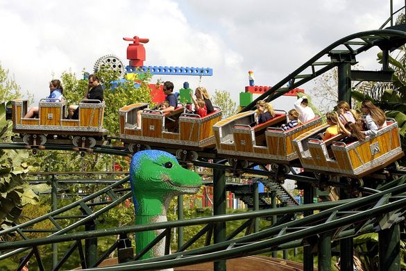 Coastersaurus, the newest roller coaster to the 128-acre theme park.