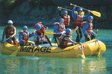 Austin-Lehman Adventures offers rafting on the Bow River rafting as part of their Banff & Lake Louise Family Adventure in Canada