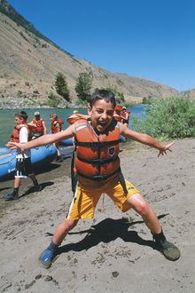 Austin-Lehman Adventures offers rafting on the Yellowstone River as part of their Big Sky, Yellowstone & Paradise Valley Family 