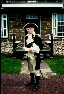 Historical characters bring landmarks to life.  General George Washington is portrayed by William Sommerfield of American Histor