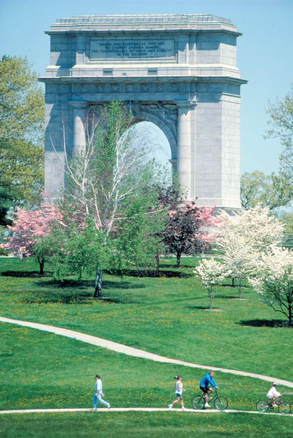 The focal point of Valley Forge attractions is the 3,600-acre Valley Forge National Historical Park.