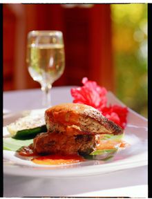 Luba Hati Beach Resort with an outstanding restaurant offering local Caribbean-inspired cuisine.