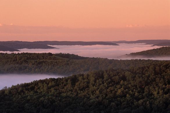 Sun Rising over the Ozark