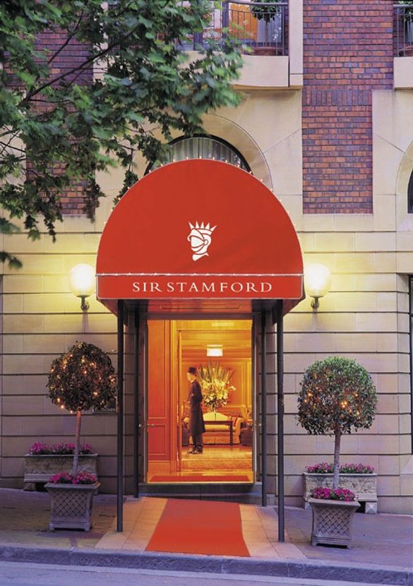 Sir Stamford at Circular Quay entrance