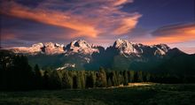 Sunset on the Brenta Dolomites
