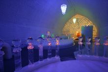 Inside the 2005 Aurora Ice Museum at Chena Hot Springs Resort. photo by Patrick Endres 2005