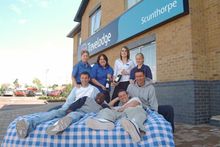 Scunthorpe United Football Club With The Scunthorpe Travelodge Team