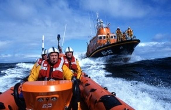 Lifeboat and crew