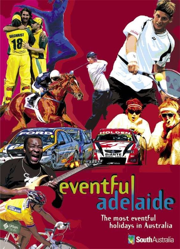 The 24 page Eventful Adelaide brochure outlines the festival and sporting activities